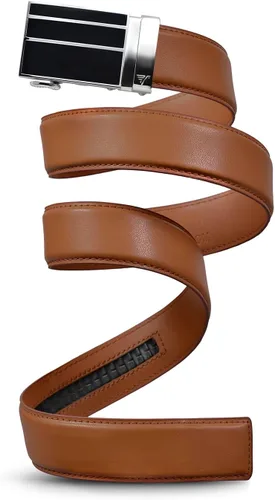 Vista 7 de Mission Belt Cinturón de trinquete de cuero para hombre, colección 3Bar