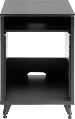 Vista 12 de Gator Frameworks Serie Elite 10U Estantería de Estudio para Escritorio con Bandeja Deslizante y Pasaje de Cables Posterior, Acabado Negro