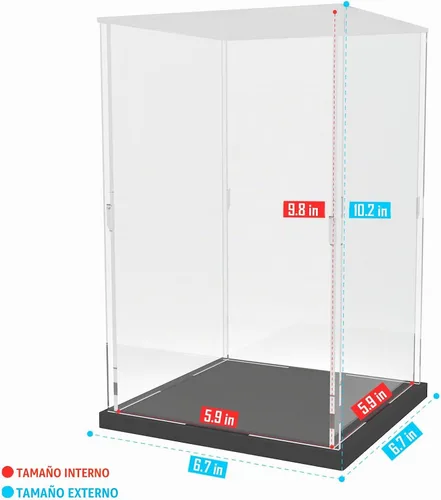 Vista 2 de Choowin Vitrina de acrílico para casco de Lego Star Wars para casco de Lego Capitán Rex, vitrinas de acrílico transparente grueso