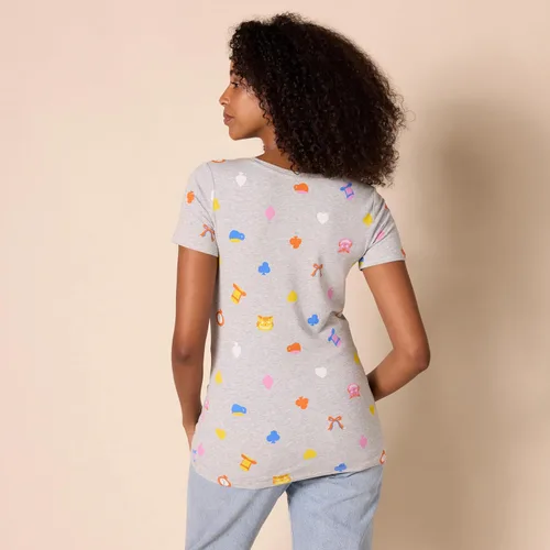 Vista 2 de Tienda Essentials Disney Marvel Star Wars Princess Camiseta de manga corta con cuello en V para mujer, multipacks