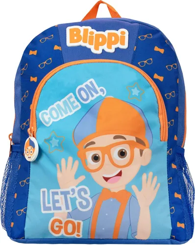 Vista 2 de Blippi Mochila infantil azul Azul Patchwork Mochilas tradicionales