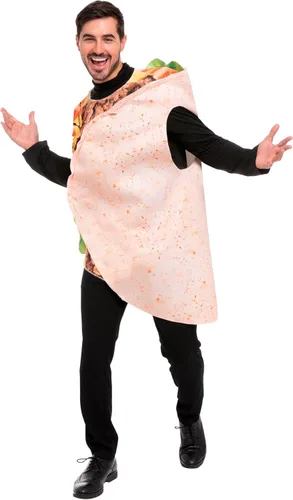 Vista 7 de Spooktacular Creations Taco Costume Adult Halloween Costume Burrito Food Costume for Halloween Dress Up Cosplay Party