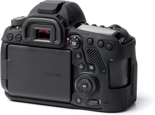 Vista 4 de easyCover Funda protectora de silicona para cámara Canon 6D Mark II, color negro