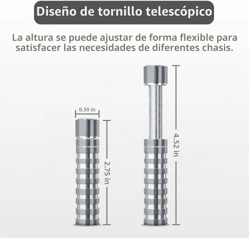 Vista 4 de Soporte de GPU, soporte de GPU de 7-11.5 cm con lámina antideslizante, soporte de GPU para evitar el hundimiento de la tarjeta gráfica (Plata)