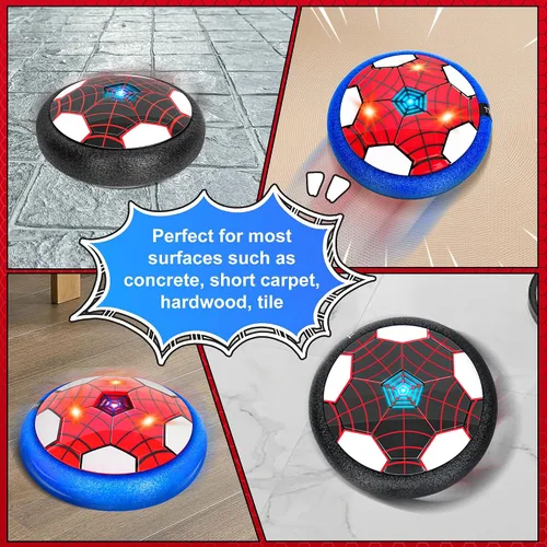 Vista 4 de Balón de Fútbol Flotante, Paquete de 2 - Juguetes de Fútbol de Interior para Niños, Juegos Deportivos Geniales para Niños y Niñas, Regalos