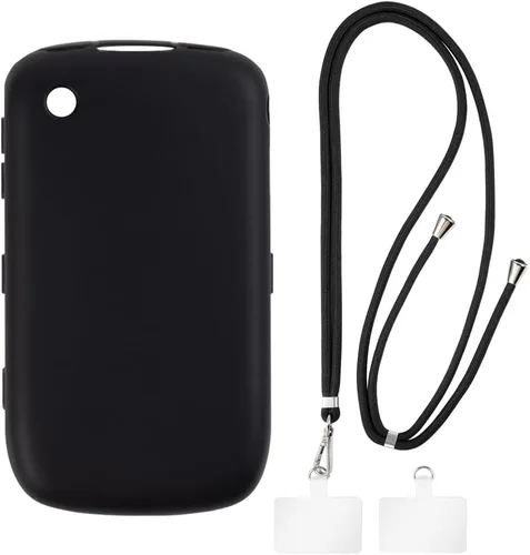 Vista 8 de Funda y cordón para BlackBerry 8520 Curve - transparente+negro Funda transparente + cordón negro