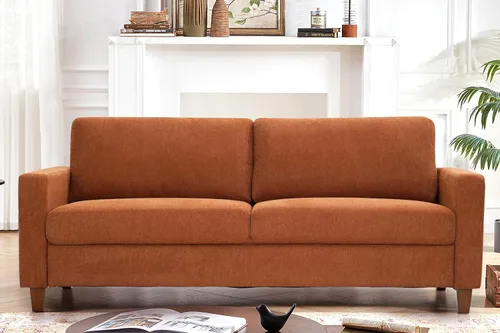 Vista 5 de Container Furniture Direct Miles Mid Century - Sofá moderno para espacios pequeños, salas de estar, apartamentos y condominios, sofá de 3 plazas