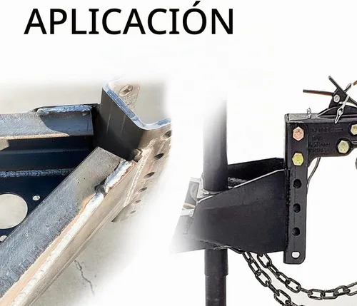 Vista 7 de Acoplador de remolque apto para 50 grados A-Frame Trailer 14000LBS Componentes Solo 1400-5-Posición Adaptador de canal vertical Base de canal