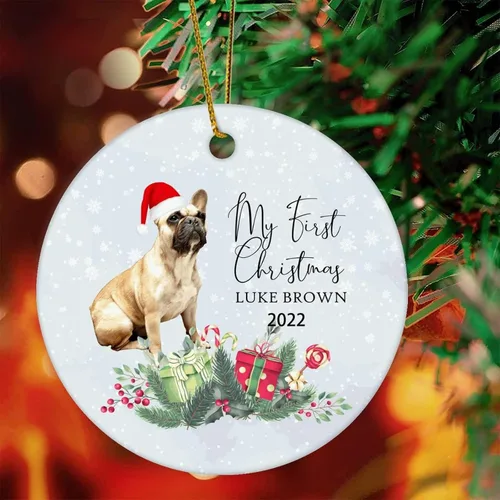 Vista 10 de 1st First Christmas Pet Ornament 2022 Dog Christmas Bauble Custom Ornament Dog Lover Gifts Personalised Dog Name Ornament English Cocker Spaniel Gift