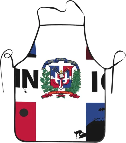 Vista 9 de Delantal impermeable de la bandera del orgullo del oso gay 100% poliéster, babero grande con impresión completa para el taller del restaurante