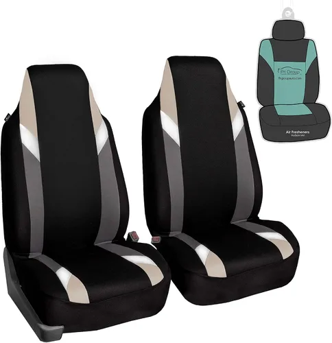 Vista 35 de FH Group Tres filas de 7 plazas, fundas de asiento modernistas de alta calidad, se adaptan a la mayoría de automóviles, camiones, SUV y camionetas