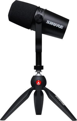 Vista 3 de Shure Micrófono y soporte USB para podcast MV7