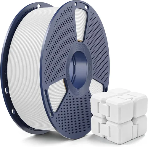 Vista 49 de SUNLU Filamento PETG 2.0, filamento de impresora 3D, color blanco hueso 2.2 lbs Bone White