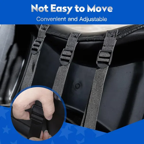 Vista 8 de NOKINS Juego de Fundas de Asiento de Diamante para Carrito de Golf, Compatible con Yamaha Drive/Drive 2 Asiento Frontal Estándar OEM, Funda