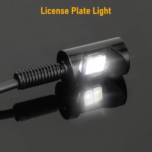 Vista 2 de Linkstyle 4 piezas luces LED de matrícula de 12V, lámpara de tornillo de etiqueta de matrícula de 8000K, impermeable, luces de bombilla LED