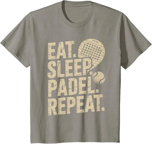 Vista 27 de Camiseta Eat Sleep Padel Repeat Padel Jugador de Tenis