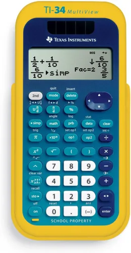 Vista 11 de Calculadora científica TI-34 MultiView, LCD de 16 dígitos, Azul