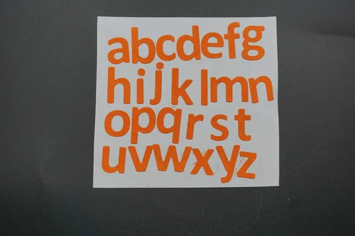 Vista 4 de Metal Capital 26 letras troqueladas de corte en relieve minúsculas 26 letras del alfabeto troquelado para hacer tarjetas, agitar, tarjetas, álbumes