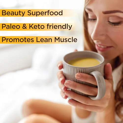 Vista 5 de Country Farms Caldo Desnatado Instantáneo de Hueso de Res, 10G de Proteína, Colágeno Tipo III, Promueve una Mejor Digestión, Salud de los Huesos