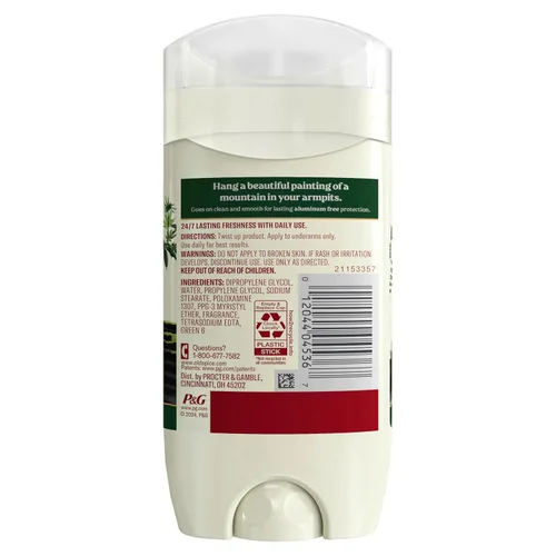 Vista 11 de Old Spice Desodorante sin aluminio para hombres, frescura duradera 24/7 y aroma de larga duración, protección contra el sudor y el olor 24/7