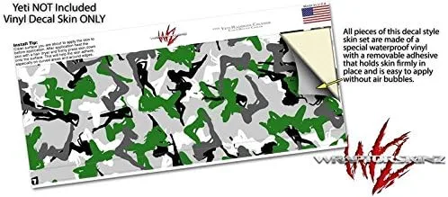Vista 3 de Sexy Girl Silhouette Camo Green - Calcomanía estilo adhesivo para Yeti Rambler Colster y RTIC Can (enfriador no incluido)
