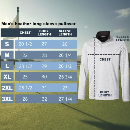 Vista 6 de Long Sleeve Golf Shirt Men 14 Zip Pullover Mens Long Sleeve Sun Protection Shirts UPF 50 Lightweight Athletic Pullover