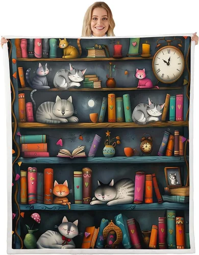Vista 17 de Manta de perro salchicha de dibujos animados, bonita manta de felpa para decoración de sala de estar, flores de jardín en acuarela, sofá, cama
