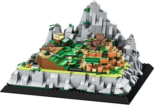 Vista 7 de Juego de construcción de 1129 piezas de Mezquita Azul de Estambul, modelo arquitectónico mundial, juguete coleccionable para niños y adultos