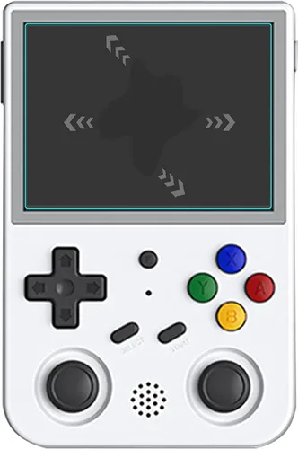 Vista 7 de Mr.Shield Protector de pantalla para Anbernic RG353V RG353VS vidrio templado 3 unidades vidrio japonés con dureza 9H protector de pantalla