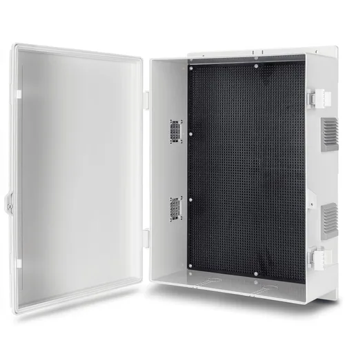 Vista 16 de Namunanee - Caja de conexiones eléctricas para exterior, recinto resistente al agua de ABS con panel de montaje interno y tapa con bisagras, 9.2" H