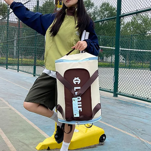 Vista 3 de Bolsa deportiva de gimnasio para hombres y mujeres con compartimento para zapatos, bolsa de viaje de viaje, mochilas para pasar la noche