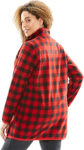 Vista 3 de Chaqueta de forro polar con cremallera frontal para mujer