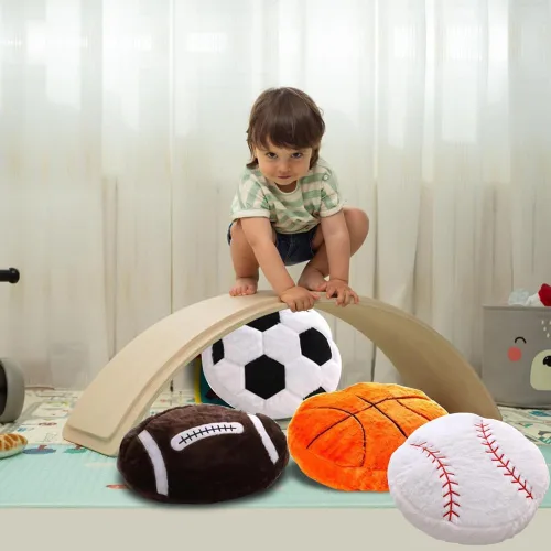 Vista 9 de XIYUAN Almohada deportiva de rugby de 17.7 x 13.8 pulgadas, almohada suave de peluche, juguetes de felpa de fútbol mullidos y duraderos, regalo