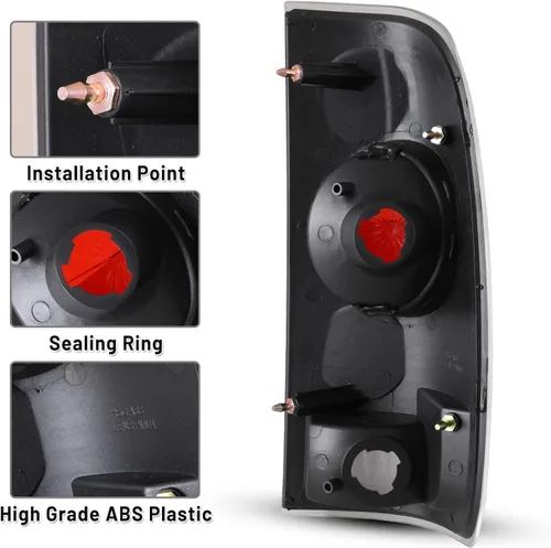 Vista 5 de Luces traseras compatibles con Ford 1997 1998 1999 2000 2001 2002 2003 F-150/F-250/F-350 Styleside XLT XL XLR Lariat Outlaw KingRanch Highine luces