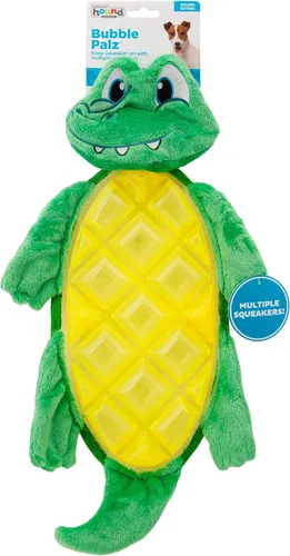 Vista 2 de Outward Hound Bubble Palz - Juguete de peluche para perro, caimán, tamaño L