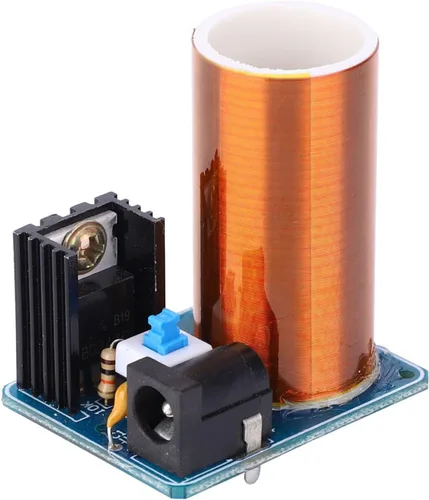 Vista 7 de Kit de bobina Tesla, Mini Tesla Coil Remote LED Kit de módulo de chispa Kit de bricolaje electrónico DC 12V (producto terminado)