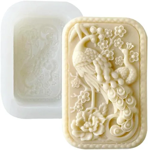 Vista 10 de Molde de silicona para velas, molde de jabón, herramienta de decoración de tartas, molde de resina para cera de jabón, yeso, manualidades, diseño