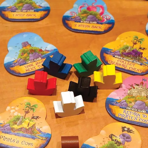 Vista 4 de Mystery Island Pirates - Juego de azulejos, por Outset Media, una carrera salvaje y loca por el tesoro, construye tu propio juego, dos juegos en una