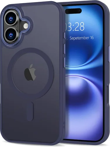 Vista 273 de Anuck - Funda magnética para iPhone 11 compatible con MagSafe, carcasa trasera mate translúcida dura, borde de TPU, delgada, resistente a impactos
