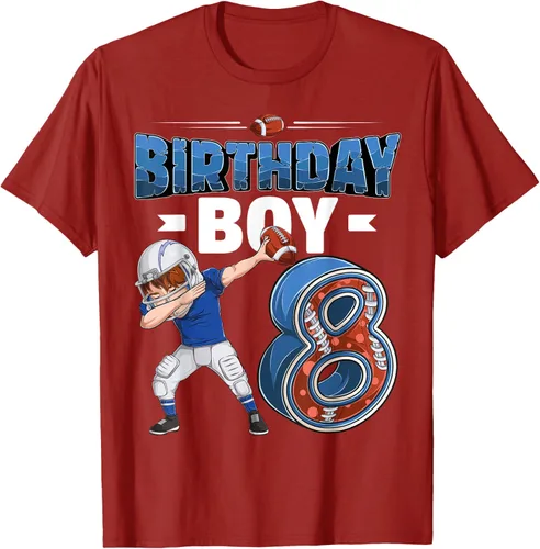 Vista 61 de Dabbing Boy - Camiseta de 8 años de fútbol americano americano, Negro, S