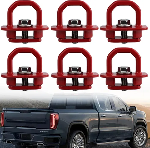 Vista 8 de 6 anclajes de amarre para caja de camioneta para Chevy Silverado/GMC Sierra Pickup 2007-2022 y Chevy Colorado/GMC Canyon 2015-2022