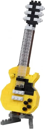 Vista 2 de nanoblock - Instrumentos - Guitarra Eléctrica Amarilla, Kit de Construcción Serie Colección