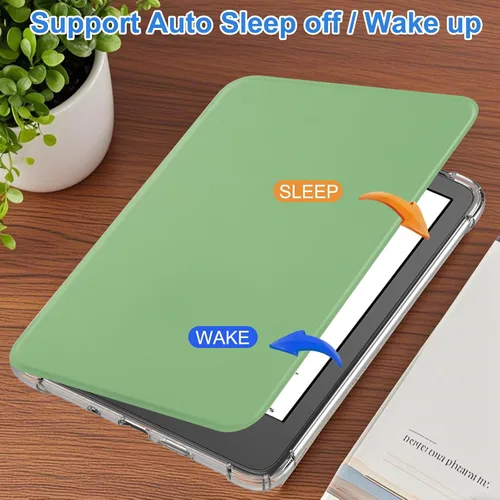 Vista 2 de HGWALP Funda para Kindle de 6 pulgadas (11ª generación-2024/2022), ultra transparente, suave, flexible, transparente, carcasa trasera de TPU