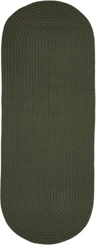 Vista 78 de Tapete de interior/exterior, diseño texturado trenzado, tapete reversible, Sintético, Musgo verde Verde (Moss Green)