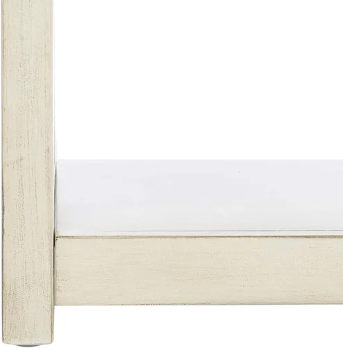 Vista 11 de Safavieh Home Collection Johni Antique White and Gold - Caja de almacenamiento con 5 estantes Antiguo/blanco
