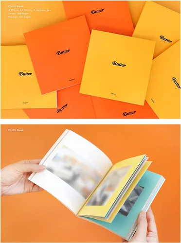 Vista 4 de Álbum BTS - [Butter] (versión crema) CD-R + libro de fotos + tarjetas líricas + tarjeta de foto instantánea + soporte de fotos + tarjeta de mensaje
