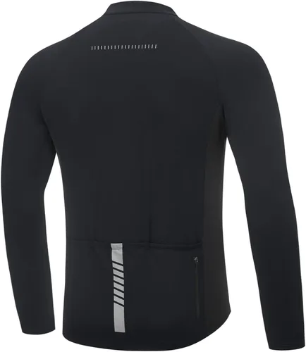 Vista 2 de BALEAF Camiseta de ciclismo de manga larga para hombre para ciclismo de carretera para bicicleta de montaña bolsillos con cremallera completa UPF50