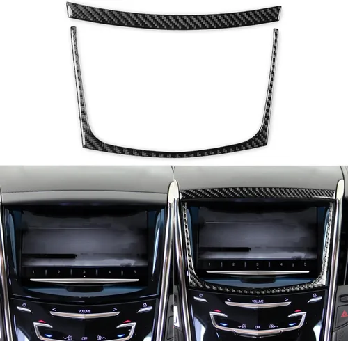 Vista 26 de NVCNX Fibra de Carbono Premium Real para Automóvil, Caja de Almacenamiento del Reposabrazos de la Consola Central, Tira Pegatina Calcomanía