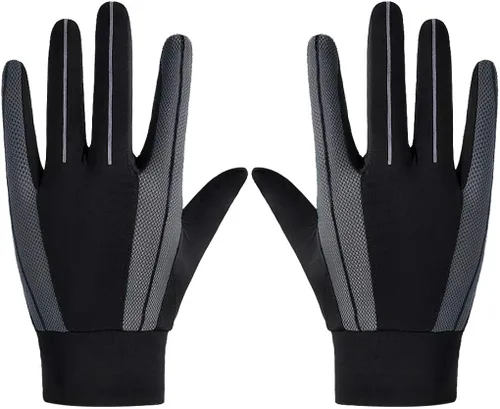 Vista 4 de PURFUN Guantes de conducción de malla fresca para hombres y mujeres, protección solar UV, antideslizantes, guantes de ciclismo para bicicleta