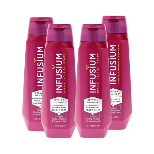 Vista 3 de Infusium Acondicionador para reparar y renovar - Acondicionador para cabello seco - Con aceite de argán - Cuidado del cabello seco - Acondicionador